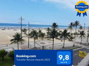 Incrível apartamento na Guilhermina com vista pro mar